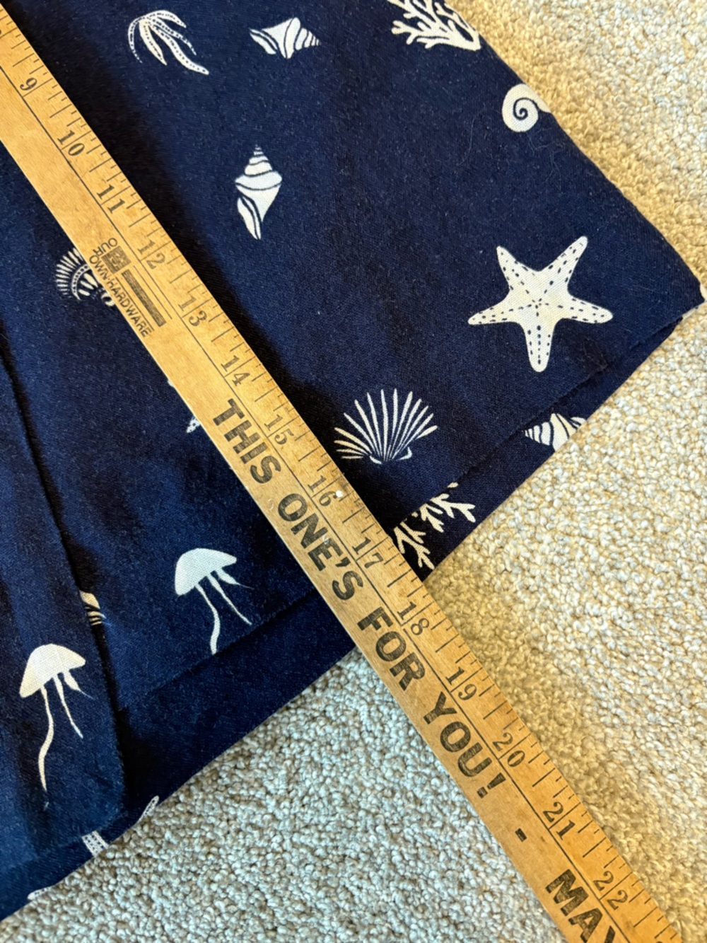 NEW A New Day Women's Linen Blend Skort Navy Print Size 12 - Picture 11 of 11